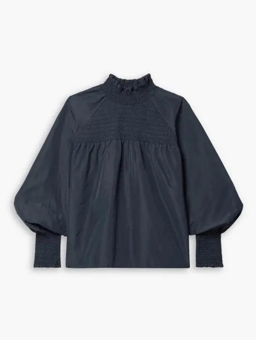 Veronica Beard vallarta shirred shell blouse